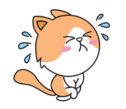 Family House Cat Anxious Moody sticker #7785438