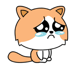 Family House Cat Anxious Moody sticker #7785463