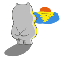 Homma the hippo sticker #7786278