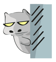 Homma the hippo sticker #7786280