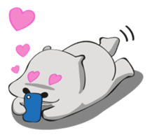 Homma the hippo sticker #7786284