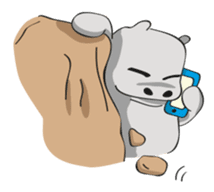 Homma the hippo sticker #7786285