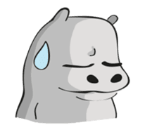 Homma the hippo sticker #7786295