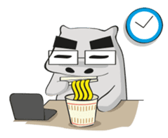 Homma the hippo sticker #7786297