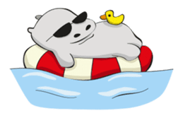 Homma the hippo sticker #7786299