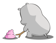 Homma the hippo sticker #7786300