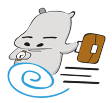 Homma the hippo sticker #7786301