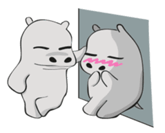 Homma the hippo sticker #7786304