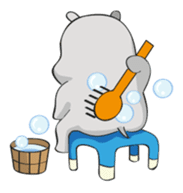 Homma the hippo sticker #7786305