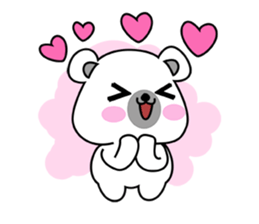 Fluffy Polar Bear Snowman sticker #7786388