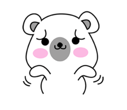 Fluffy Polar Bear Snowman sticker #7786391