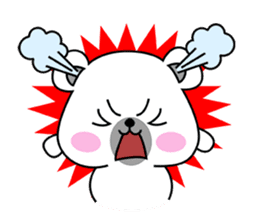 Fluffy Polar Bear Snowman sticker #7786398