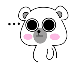 Fluffy Polar Bear Snowman sticker #7786399