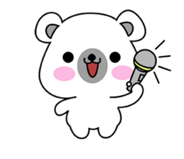 Fluffy Polar Bear Snowman sticker #7786401