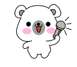 Fluffy Polar Bear Snowman sticker #7786401