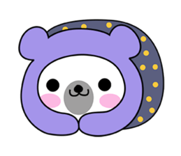 Fluffy Polar Bear Snowman sticker #7786403