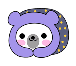 Fluffy Polar Bear Snowman sticker #7786403