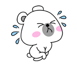 Fluffy Polar Bear Snowman sticker #7786410