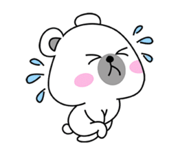 Fluffy Polar Bear Snowman sticker #7786410