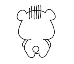 Fluffy Polar Bear Snowman sticker #7786415