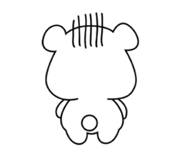 Fluffy Polar Bear Snowman sticker #7786415