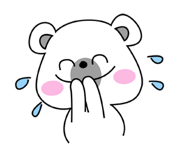 Fluffy Polar Bear Snowman sticker #7786416