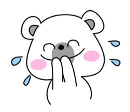 Fluffy Polar Bear Snowman sticker #7786416