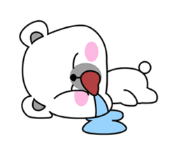 Fluffy Polar Bear Snowman sticker #7786417