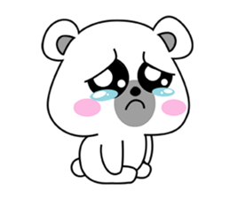 Fluffy Polar Bear Snowman sticker #7786423