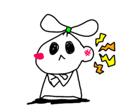 The onion ribbon-chan happy! sticker #7786889