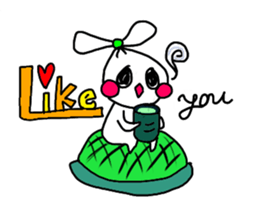 The onion ribbon-chan happy! sticker #7786892