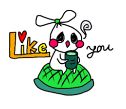 The onion ribbon-chan happy! sticker #7786892