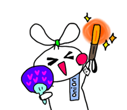 The onion ribbon-chan happy! sticker #7786894