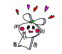 The onion ribbon-chan happy! sticker #7786896