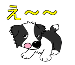I Love cute border collie 2 sticker #7786998