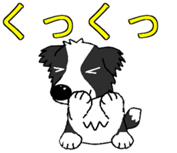 I Love cute border collie 2 sticker #7787003