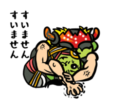 NJPW meets Mameshiba. sticker #7787350