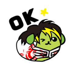 NJPW meets Mameshiba. sticker #7787357