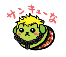 NJPW meets Mameshiba. sticker #7787361