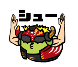 NJPW meets Mameshiba. sticker #7787362