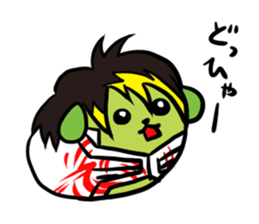 NJPW meets Mameshiba. sticker #7787368