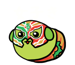NJPW meets Mameshiba. sticker #7787378