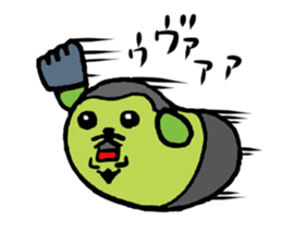 NJPW meets Mameshiba. sticker #7787384