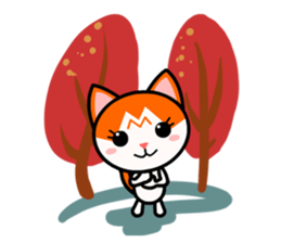 November Fall Changing Season sticker #7787691