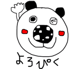 monokuro kumako sticker #7787834