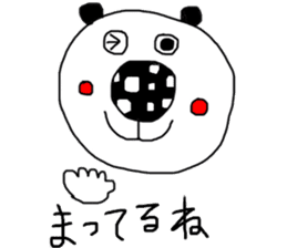 monokuro kumako sticker #7787836