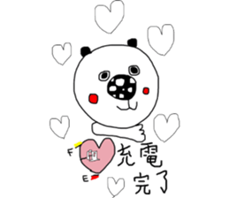 monokuro kumako sticker #7787850