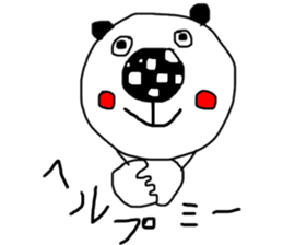 monokuro kumako sticker #7787858