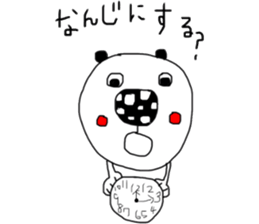 monokuro kumako sticker #7787860