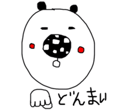monokuro kumako sticker #7787861